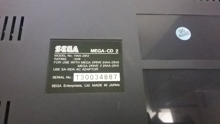 Sega Mega CD 2 console system - Click Image to Close