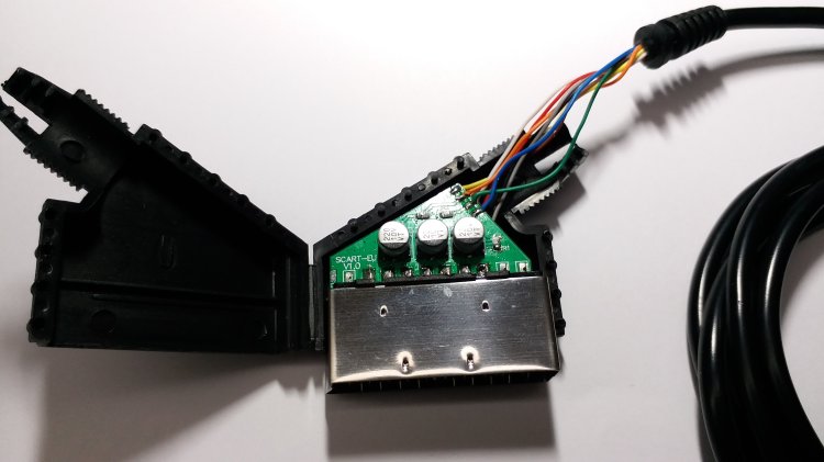 RGB EU PCB Board Scart Cable for Sega Genesis 2 Mega Drive MD 2 - Click Image to Close