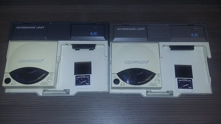 Pc-Engine CD Rom2 +Interface unit + system card 3.0 - Click Image to Close