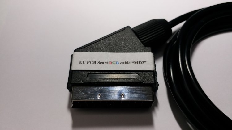 RGB EU PCB Board Scart Cable for Sega Genesis 2 Mega Drive MD 2 - Click Image to Close