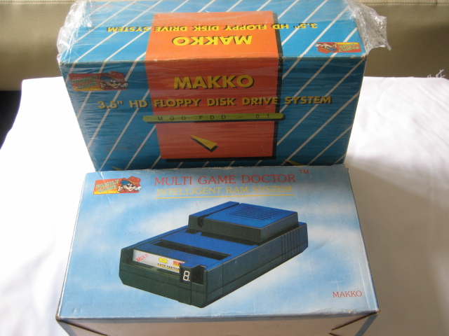 Boxed MGD1 main unit + floppy drive + pc-engine interface - Click Image to Close