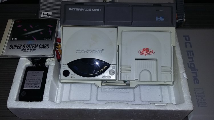 Pc-Engine + CD Rom2 + interface unit + system card 3.0 - Boxed - Click Image to Close